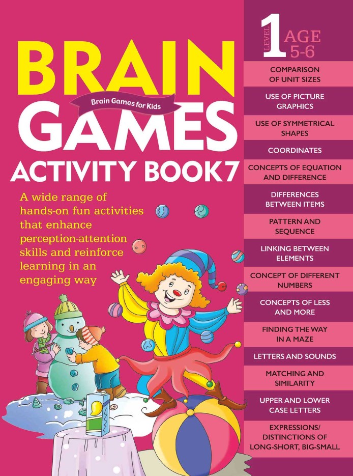 Brain Games for Kids : Brain Games Activity Book 7 - Level 1